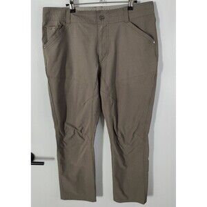Kuhl Pants Mens 35x29 (Tag 36x30) Tan Silencr Hiking Durable Ripstop Climbing